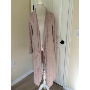 Soma Small Heathered Long Sleeve Open Front Cardigan Duster